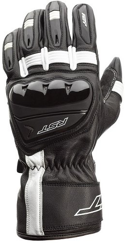 RST Pilot CE Leder Gloves Schwarz/Weiss Größe S