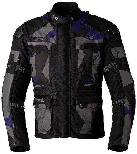 RST Adventure-X Textiljacke - Blau/Navy/Camo Größe S