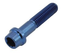 Hexagon socket screw, titanium, M6x30, blue NML