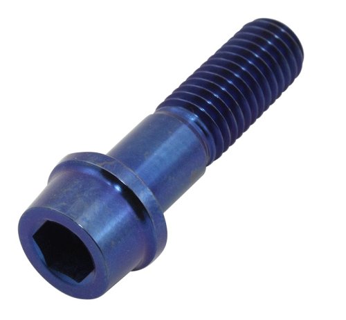 Hexagon socket screw, titanium, M8x30, blue NML