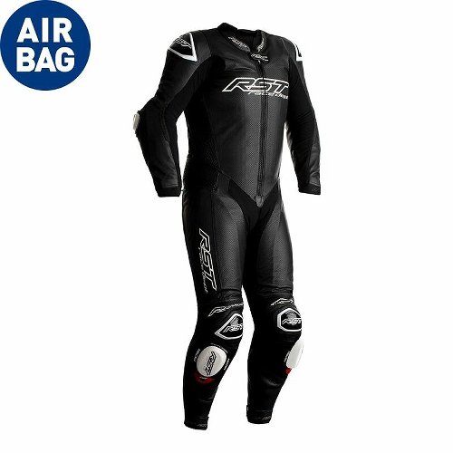 RST Race Dept V4.1 Airbag CE Traje de cuero Negro M