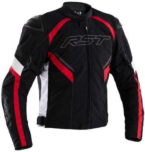 RST Sabre Airbag Textiljacke - Schwarz/Weiß/Rot Größe M