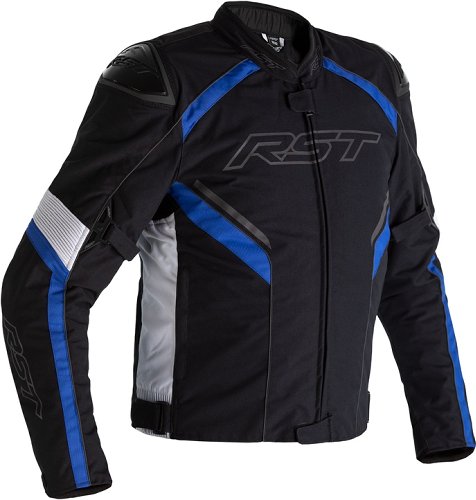 RST Sabre CE Textile Jacket - Black/White/Blue Size S