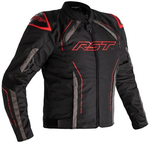 RST S-1 Jacke Textil Schwarz/Grau/Rot Größe S