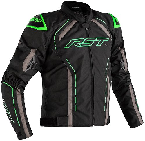 RST S-1 Jacke Textil Schwarz/Grau/Fluo Grün Größe S