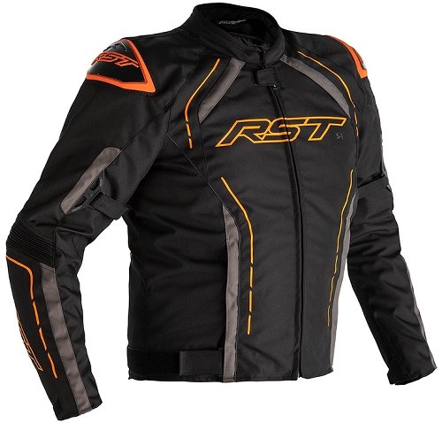 RST S-1 Jacke Textil Schwarz/Grau/Orange Größe S