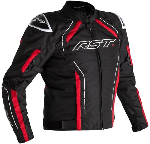 RST S-1 Jacke Textil Schwarz/Rot/Weiß Herren Größe XXL