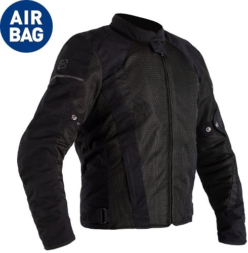 RST F-Lite Airbag Jacke Textil Schwarz Größe S