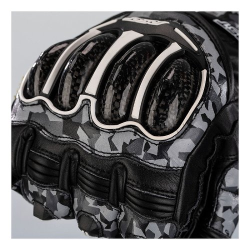 RST Tractech Evo 4 Leather Gloves Camo Grey/Black S