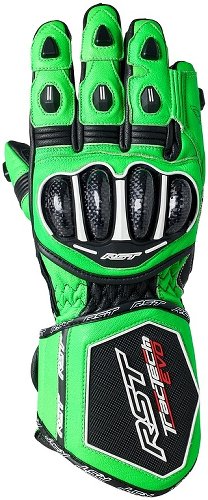 RST Tractech Evo 4 Guanti in pelle Verde neon/nero S