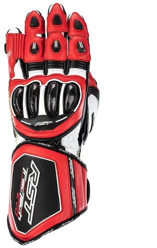 RST Tractech Evo 4 Guantes de piel Rojo/Blanco/Negro S