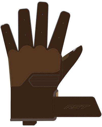 RST Crosby Handschuhe Leder Braun Größe L