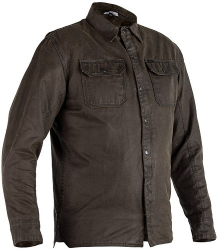 RST Kevlar® District Wax Reinforced Overshirt Textil - Oliv