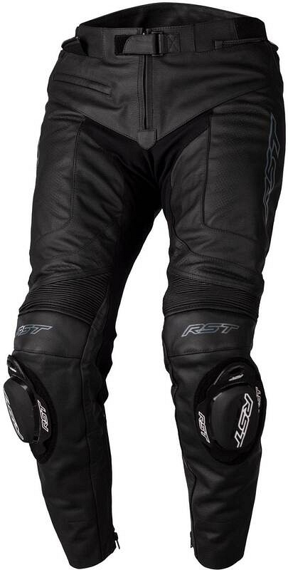 RST S1 CE Leather Pants - Black/Black Size XS