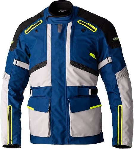 RST Endurance CE Textile Jacket - Navy/Silver/Yellow Size S