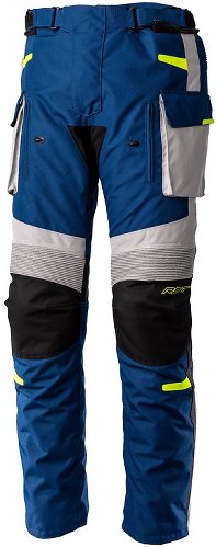 RST Endurance CE Textile Pants - Navy/Silver/Yellow Size 4XL