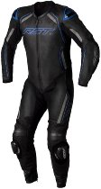 RST S1 CE Leather Suit - Black/Grey/Neon Blue Size L