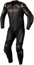 RST S1 CE Leather Suit - Black/Grey/Neon Orange Size XL