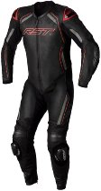 RST S1 CE Leather Suit - Black/Grey/Red Size XS