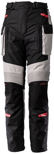 RST Endurance CE Ladies Textile Pants - Black/Silver/Red