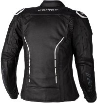 RST Ladies S1 CE Leather Jacket - Black/White Size S