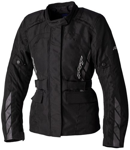 RST Ladies Alpha 5 CE Textile Jacket - Black/Black Size XXL