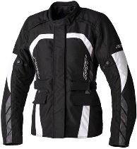 RST Ladies Alpha 5 CE Textile Jacket - Black/White Size XS