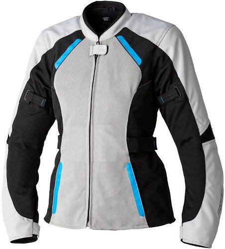 RST Ladies Ava Mesh CE Textile Jacket - Silver/Black/Blue