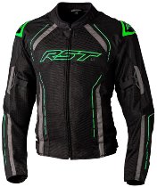 RST S1 Mesh CE Textile Jacket - Black/Neon Green Size S