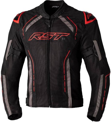 RST S1 Mesh CE Textile Jacket - Black/Red Size XL