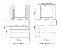 Vanne de vidange d'huile stahlbus M12x1,25x12 mm, acier, set