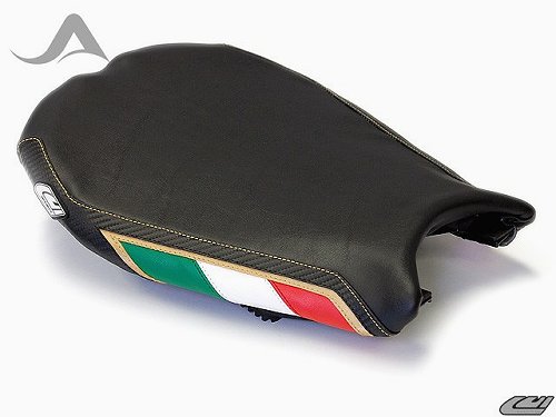 Luimoto Seat cover `Team Italia`, black-gold - Ducati 848,