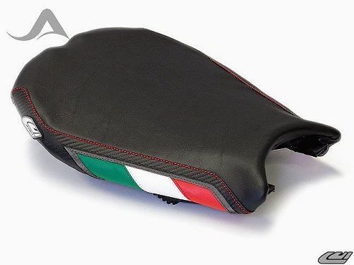 Luimoto Seat cover `Team Italia`, black-red - Ducati 848,