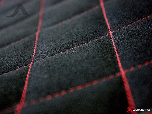 Luimoto Seat cover, `Diamond Edition´, black-red - Ducati