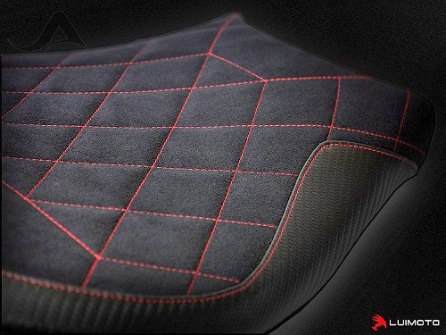 Luimoto Seat cover, `Diamond Edition´, black-red - Ducati