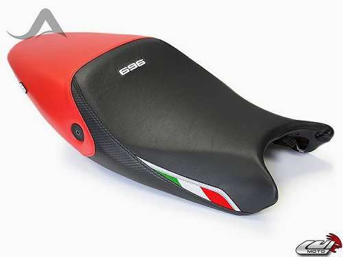 Luimoto Seat cover `Team Italia` black-red - Ducati 696