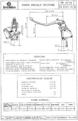 Clutch pump. compl. PR 15/18 silver 749/999