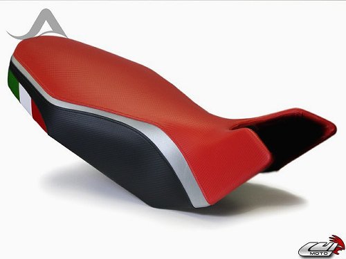 Luimoto Seat cover, red-black-italy- Ducati 796, 1100