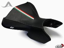 Luimoto Sitzbankbezug `Team Italia` schwarz-silber - Ducati