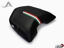 Luimoto Pillion seat cover `Team Italia` black-silver -