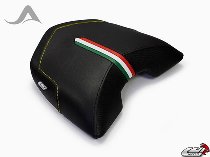 Luimoto Pillion seat cover `Team Italia` black-yellow -