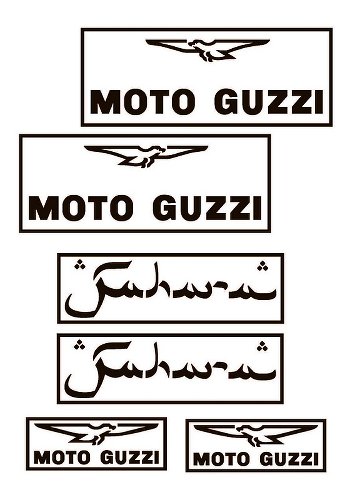 Moto Guzzi Serie decalco 6 pezzi - 500 Nuovo Falcone Sahara