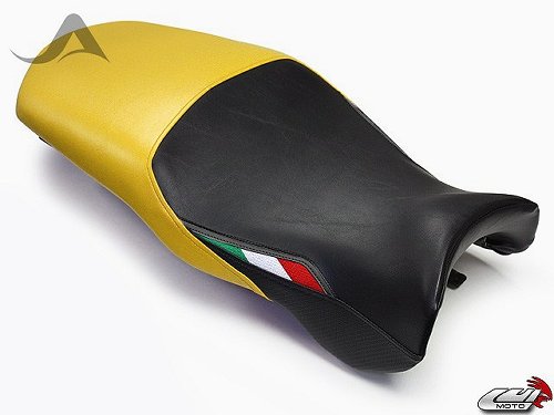 Luimoto Seat cover `Team Italia` black-yellow - Ducati 900