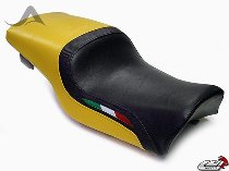 Luimoto Seat cover `Team Italia` black-yellow - Ducati 900