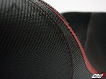 Luimoto Seat cover `Team Italia Suede` black-red - Ducati