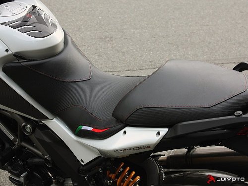 Luimoto Seat cover `Team Italia` black-red - Ducati 1200