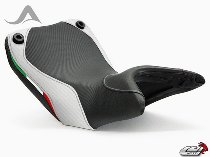 Luimoto Seat cover `Team Italia` black-white - Ducati 1200