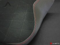 Luimoto Seat cover `Diamond Edition` black-red - Ducati 1199