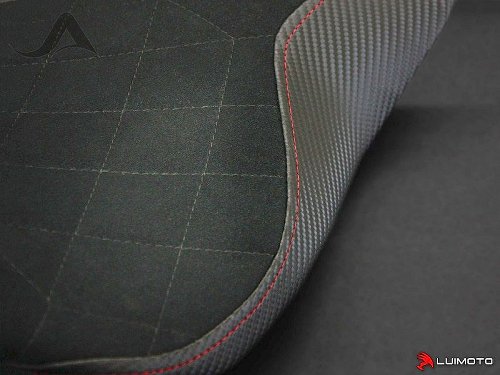 Luimoto Seat cover `Diamond Edition` black-red - Ducati 1199