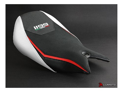 Luimoto Seat cover `Veloce` black-white - Ducati 1199